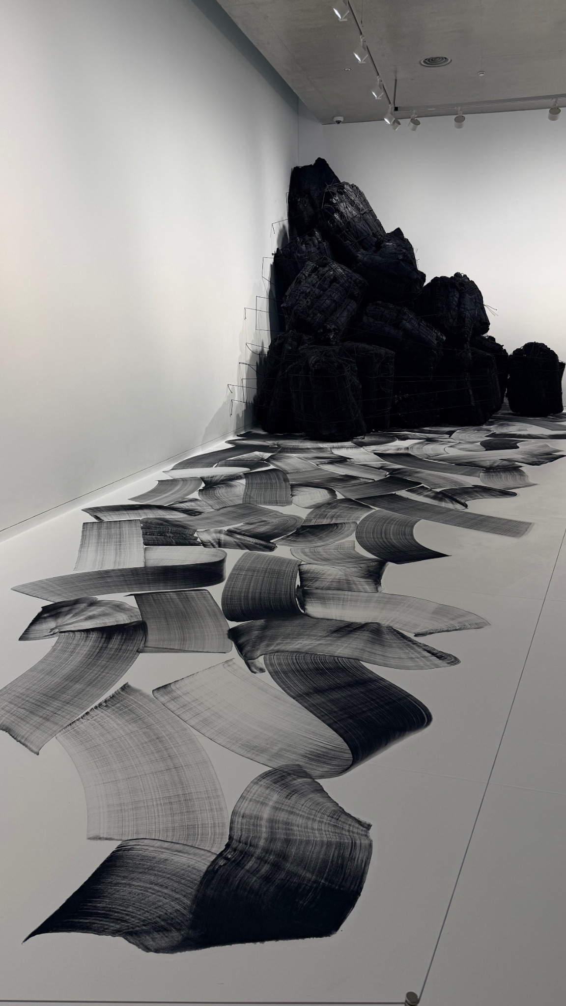 Contemporary African art gallery interior